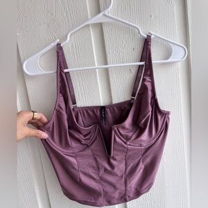 Urban Outfitters Dusty Purple Bustier Corset
